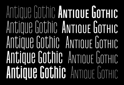 New fonts from Production Type: Antique Gothic